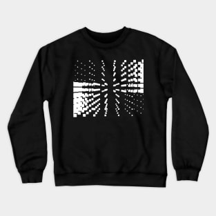 Galaxy geometric black and white Crewneck Sweatshirt